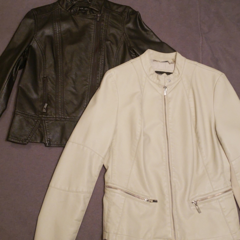 FauxLeather Jacket Bundle-2 gently used size small